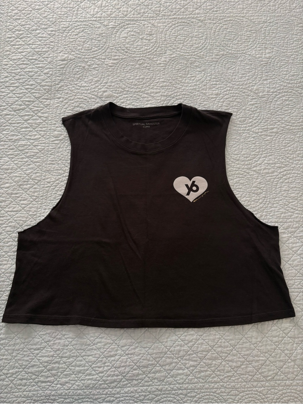 Spiritual Gangster Callie crop tank. Size XL. NWT